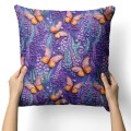 POSZEWKA DEKORACYJNA WIOSENNA 40X40 CM JASIEK WIOSNA LAWENDA MOTYL  - 22602