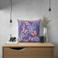 POSZEWKA DEKORACYJNA WIOSENNA 40X40 CM JASIEK WIOSNA LAWENDA MOTYL  - 22605