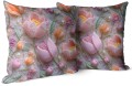 POSZEWKA DEKORACYJNA WIOSENNA 40X40 CM WIOSNA KWIATY TULIPANY  - 22631