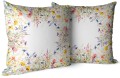 POSZEWKA DEKORACYJNA WIOSENNA 45X45 CM WIOSNA POLNE KWIATY KOLORY  - 22679