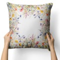 POSZEWKA DEKORACYJNA WIOSENNA 45X45 CM WIOSNA POLNE KWIATY KOLORY  - 22680
