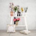 POSZEWKA DEKORACYJNA WIOSENNA 45X45 CM WIOSNA POLNE KWIATY KOLORY  - 22681
