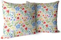 POSZEWKA DEKORACYJNA WIOSENNA 50X50 CM WIOSNA POLNE KWIATY KOLORY  - 22790