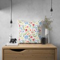 POSZEWKA DEKORACYJNA WIOSENNA 50X50 CM WIOSNA POLNE KWIATY KOLORY  - 22794