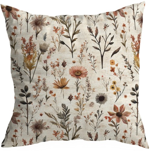 POSZEWKA DEKORACYJNA WIOSENNA 50X50 CM JASIEK WIOSNA KWIATY KOLORY  - 22852