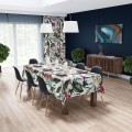Obrus plamoodporny motyw kwiatowy 140x220 - 23006