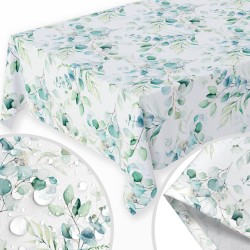 Obrus plamoodporny motyw liści 130x180