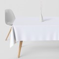 Obrus plamoodporny klasyczny biały 150x350 - 23498