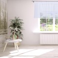 Firana gotowa biała woal 300x100 na żabki           - 23558
