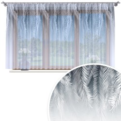 Firana gotowa motyw tropikalnych liści 500x150