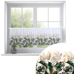 Firana zazdrostka 150x50 motyw kwiatowy