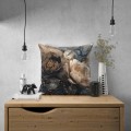 Poszewka dekoracyjna z motywem kwiatowym 40x40 - 24425