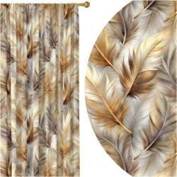 Zasłona półzaciemniająca glamour 140x250 na taśmie