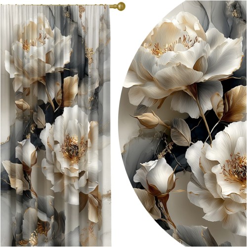 Zasłona półzaciemniająca glamour 140x250 na taśmie - 25006