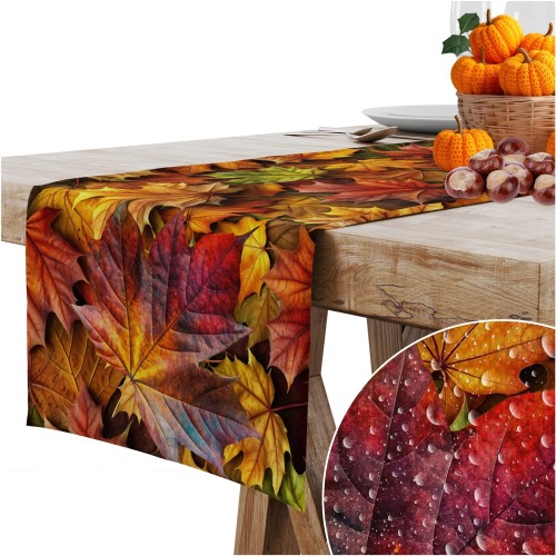 Bieżnik obrus jesienny gładki 40x180 cm na stół - 25109