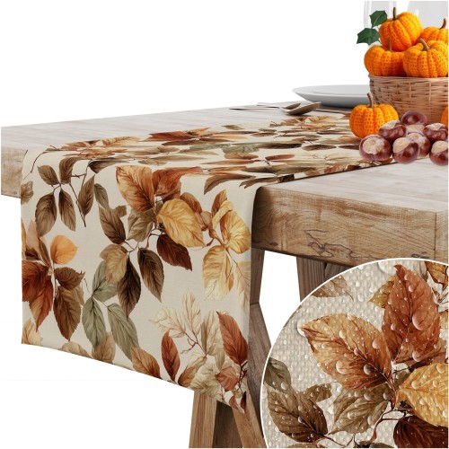 Bieżnik obrus jesienny gładki 40x180 cm na stół - 25121