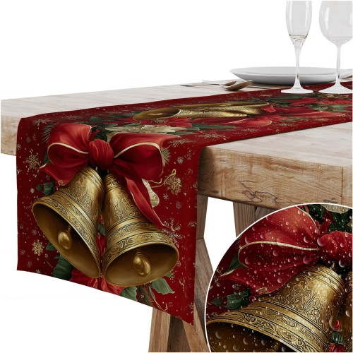 Bieżnik obrus świąteczny gładki 40x140 cm na stół Boże Narodzenie - 25638