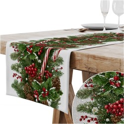 Bieżnik obrus świąteczny gładki 40x140 cm na stół Boże Narodzenie