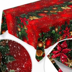 Obrus plamoodporny motyw świąteczny 140x200