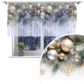 Firana gotowa motyw świąteczny 300x120 taśma - 26132
