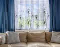 Firana gotowa motyw kwiatowy 300x150 przelotki - 26374