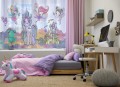 Firana gotowa motyw dziecięcy 300x150 przelotki - 26386