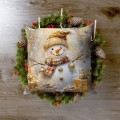 Poszewka dekoracyjna z motywem świątecznym 40x40 cm - 26667