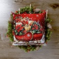 Poszewka dekoracyjna z motywem świątecznym 40x40 cm - 26721