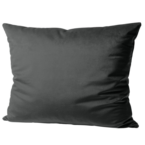 Welwetowa szara poszewka 40x60 - 26766