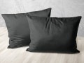 Welwetowa szara poszewka 40x60 - 26767
