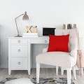 Poszewka dekoracyjna czerwona  45x45 - 26772