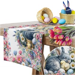Bieżnik obrus świąteczny gładki 40x200 cm na stół Wielkanoc