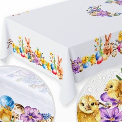 Obrus plamoodporny 140x260 motyw świąteczny, Wielkanoc