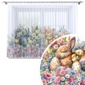 Firana na taśmie z nadrukiem 300x160 wzór świąteczny, Wielkanoc - 27331