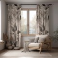 Zasłona półzaciemniająca glamour 140x250, na taśmie   - 27594