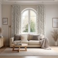 Zasłona półzaciemniająca glamour 140x250, na taśmie   - 27611