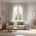 Zasłona półzaciemniająca glamour 140x250, na taśmie   - 27620