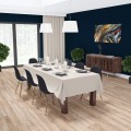 Obrus plamoodporny klasyczny beżowy 140x220 - 27746