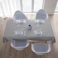 Obrus plamoodporny klasyczny szary 140x200 - 27775