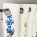 Zasłona półzaciemniająca z motywem kwiatowym 140x250 przelotki - 27827