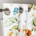 Zasłona półzaciemniająca z motywem kwiatowym 140x250 przelotki - 27866