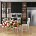 Obrus okrągły 140 cm z motywem wiśni - 28507