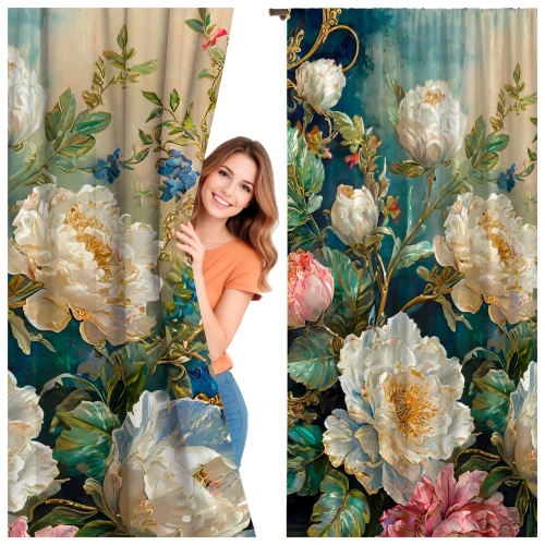Zasłona półzaciemniająca glamour 140x160 na taśmie - 28528