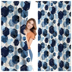 Zasłona półzaciemniająca glamour 140x160 na taśmie