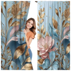 Zasłona półzaciemniająca glamour 140x160 na taśmie