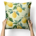 Poszewka dekoracyjna z motywem cytryny 45x45 - 29141