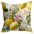 Poszewka dekoracyjna z motywem cytryny 45x45 - 29148
