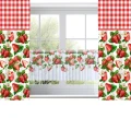 Firana zazdrostka 150x50  motyw truskawek - 29270