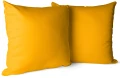 Poszewka dekoracyjna jednobarwna żółta 45x45 - 29309