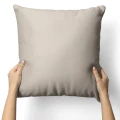 Poszewka dekoracyjna jednobarwna beżowa 45x45 - 29319
